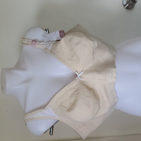 NWT Cacique No Wire Unlined Full Coverage with Lace. Bra,Sz.48D - Picture 1 of 12